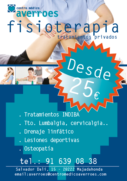 Cartel fisioterapia Oferta 25 euros